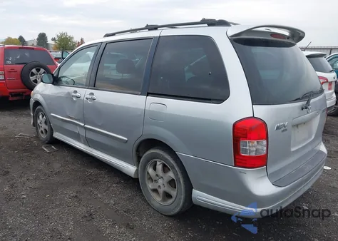 2001 Mazda Mpv Dx/Es/Lx из США, поврежденный, VIN JM3LW28Y810196053